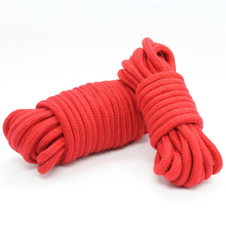Cuerda de Bondage de Algodón 10 Metros Rojo de Latetobed Bdsm Line | VibraZon