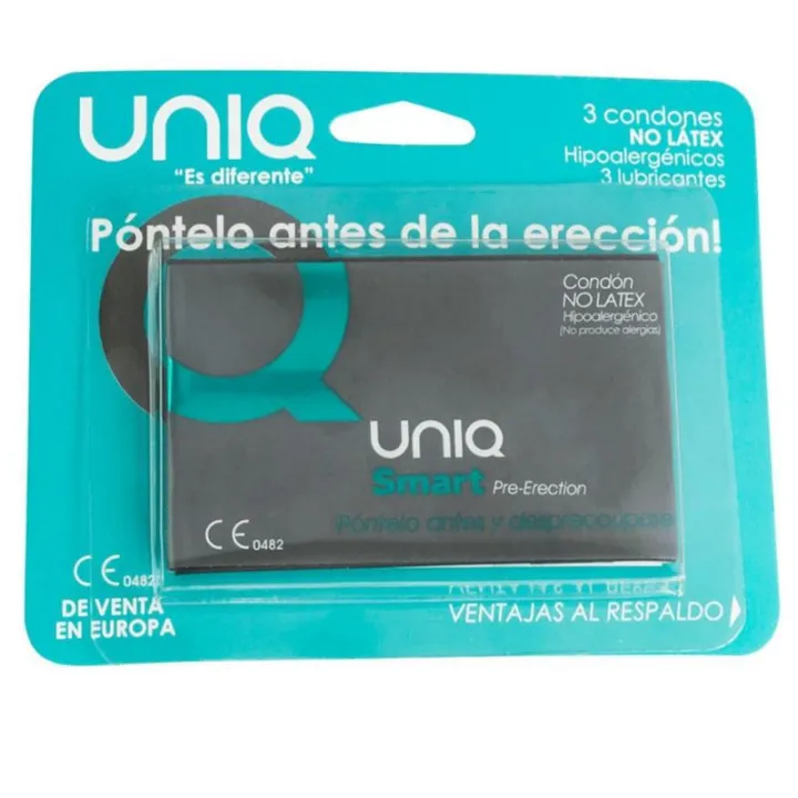 Preservativos sin Látex Smart 3 Unidades de Uniq