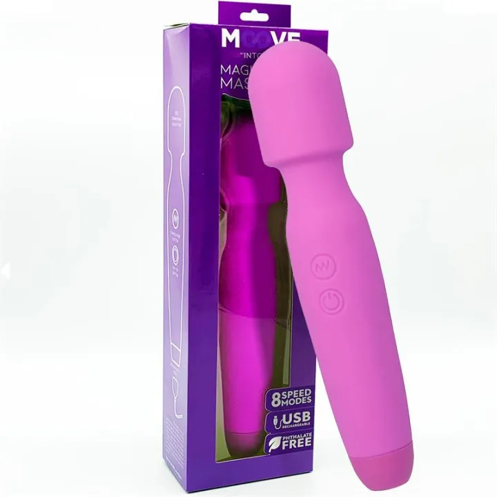 Magic Wand Masajeador Silicona Purpura de Moove