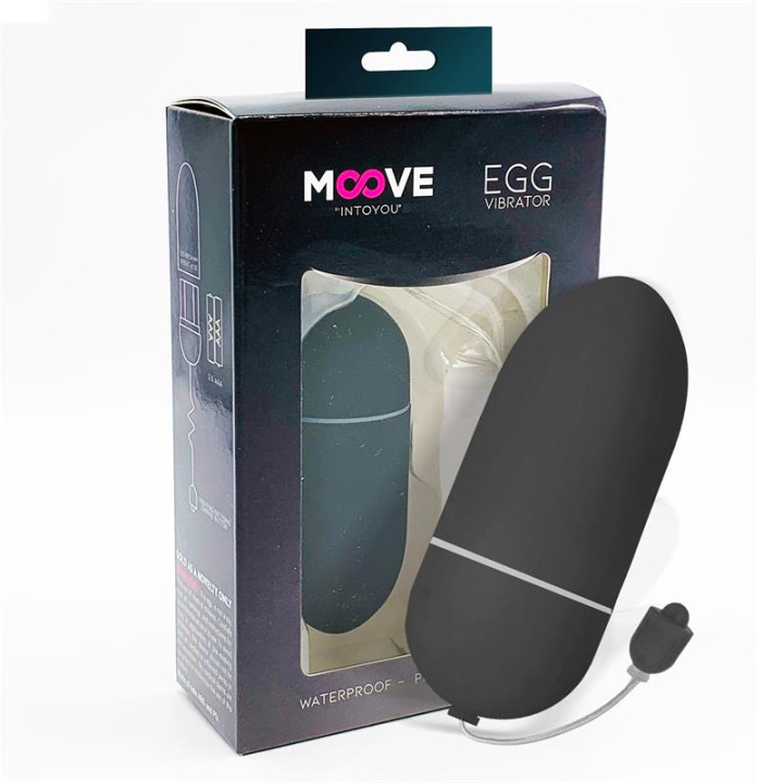Huevo Vibrador 10 Funciones Negro de Moove | VibraZon