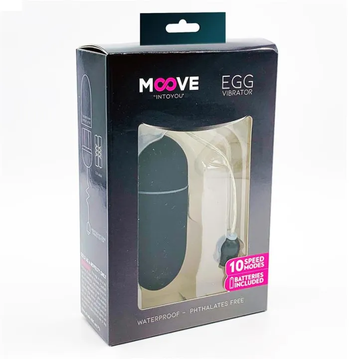 Huevo Vibrador 10 Funciones Negro de Moove