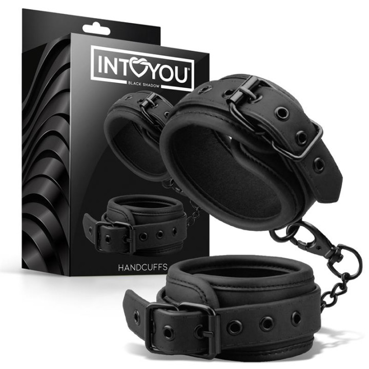 Esposas Cuero Vegano de Intoyou Black Shadow | VibraZon