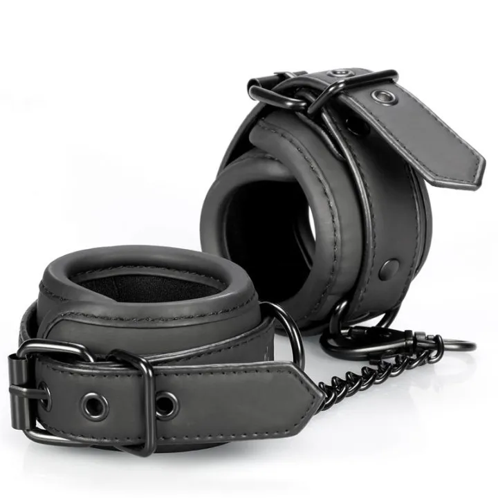 Esposas Cuero Vegano de Intoyou Black Shadow