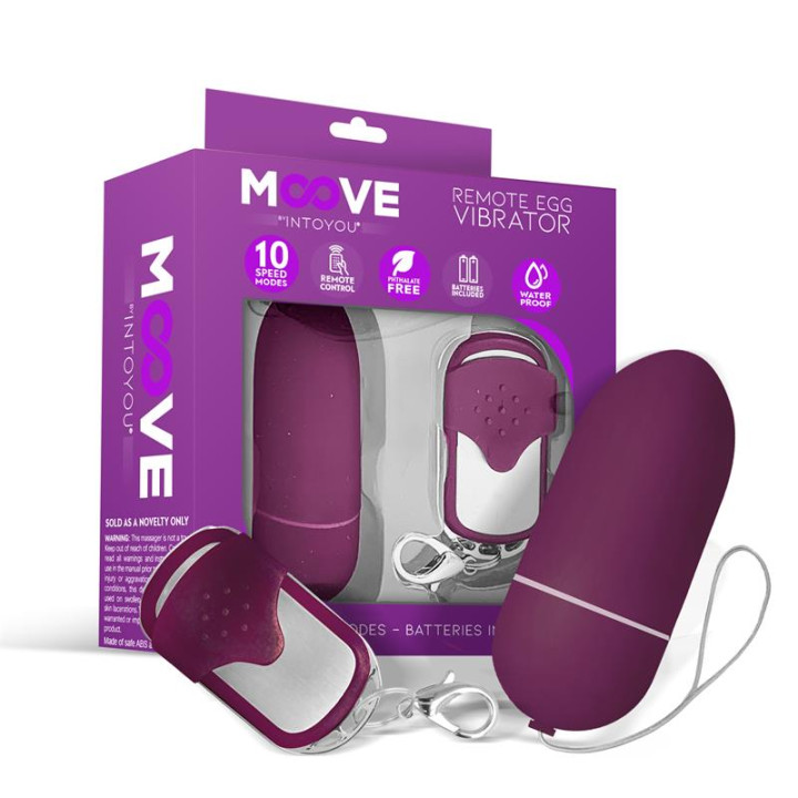 Huevo Vibrador con Control Remoto Dark Purple de Moove | VibraZon