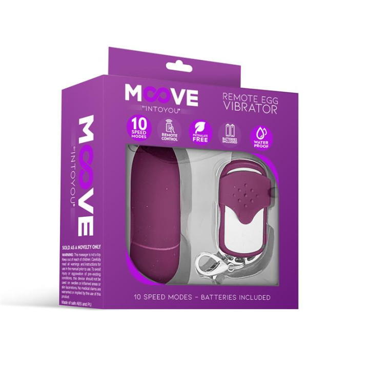 Huevo Vibrador con Control Remoto Dark Purple de Moove | VibraZon