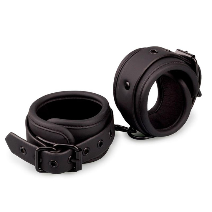 Esposas para Tobillos Cuero Vegano de Intoyou Black Shadow | VibraZon