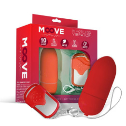 Huevo Vibrador con Control Remoto Rojo de Moove | VibraZon
