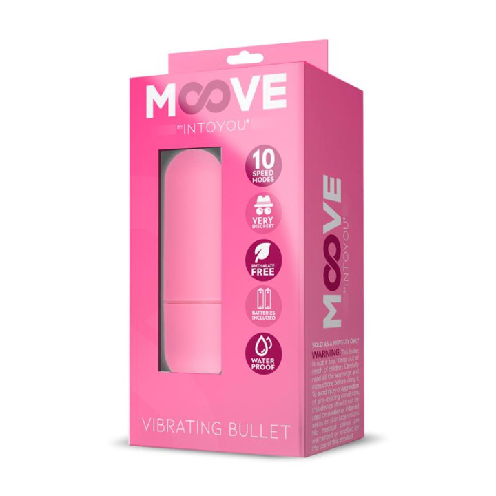 Bala Vibradora 10 Velocidades Rosa de Moove | VibraZon
