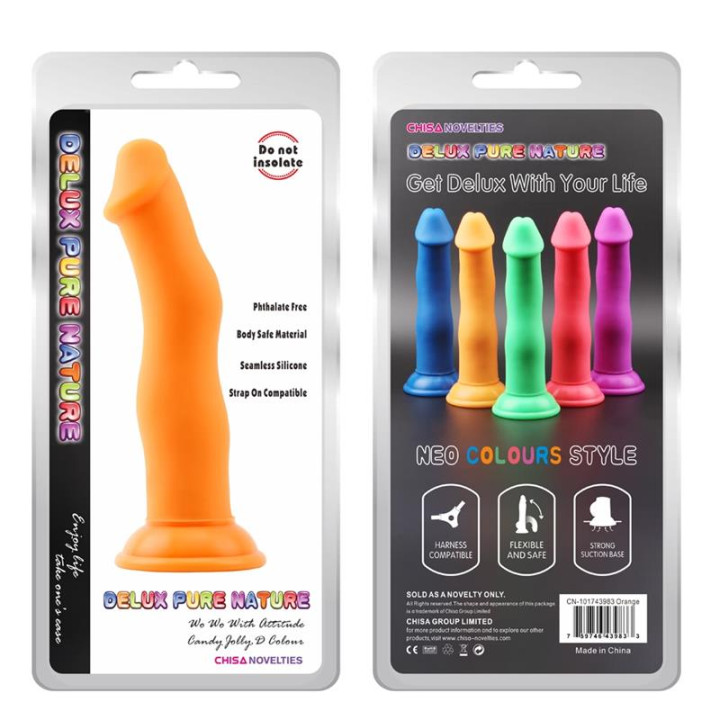 Dildo Naranja Jolly D de Chisa | VibraZon