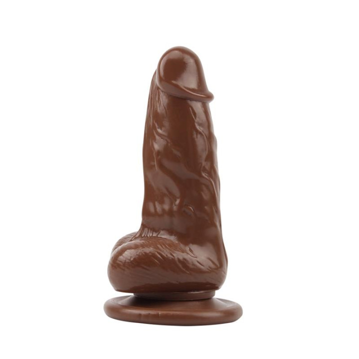 Dildo Jumbo Jack 6 con Vibración marrón de Chisa | VibraZon