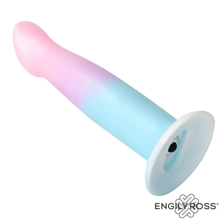 Dildo con Vibración y Ventosa Color Degradado 17 cm de Dildox By Engily Ross