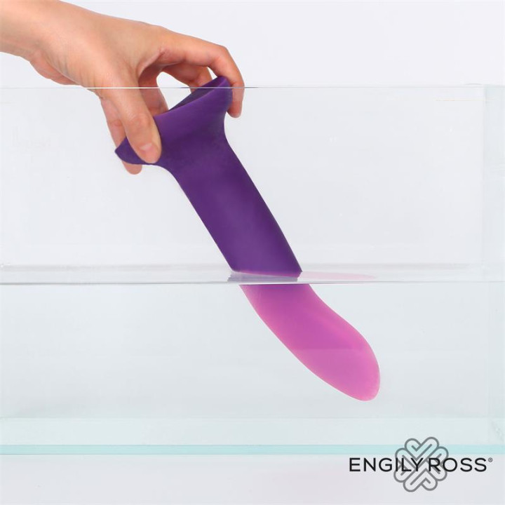 Dildo que Cambia de Color Púpura a Rosa Talla L 21 cm de Dildox By Engily Ross | VibraZon
