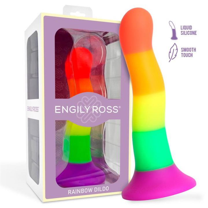Dildo Color Arcoiris LGBT 18 cm de Dildox By Engily Ross | VibraZon