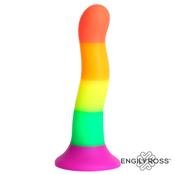 Dildo Color Arcoiris LGBT 18 cm de Dildox By Engily Ross | VibraZon