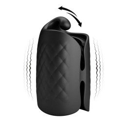 Black Glans Trainer Masturbador Manual con Vibración de Prettylove | VibraZon