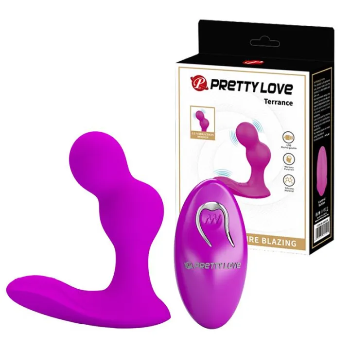 Terrance Plug Anal con vibración y Control Remoto de Prettylove