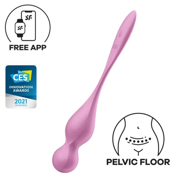 Love Birds 1 Bolas Kegel con APP Rosa de Satisfyer