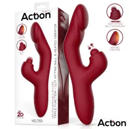 Velter Soft Clit Hitting Ball con Vibración y Efecto Calor de Action