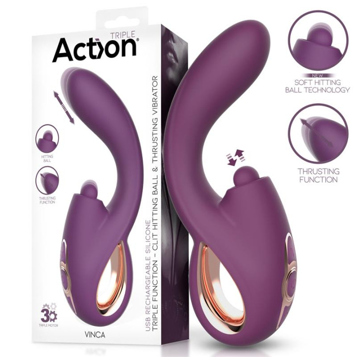Vinca Soft Hitting Ball con Movimiento Thrusting y Vibración de Action | VibraZon