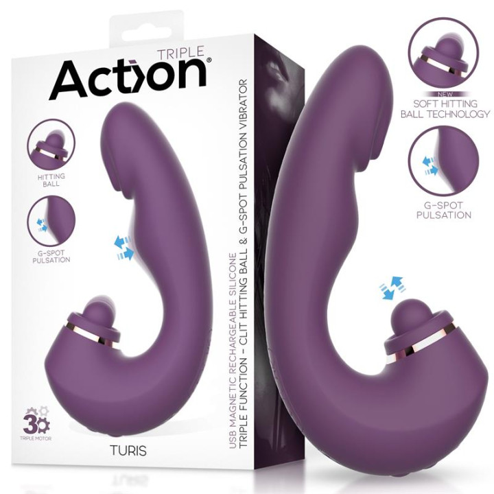 Turis Soft Hitting Ball con Pulsación para el Punto G y Vibración de Action | VibraZon