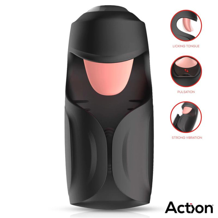 Kubex Masturbador con Lengua, Pulsación y Vibración de Action | VibraZon