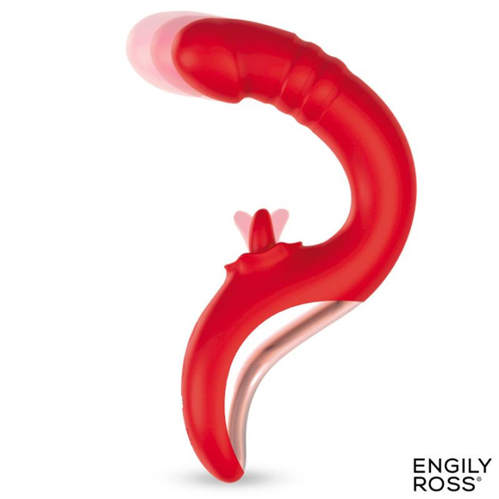 Drako Vibrador con Thrusting y Lengua Oscilante 360º de Engily Ross | VibraZon