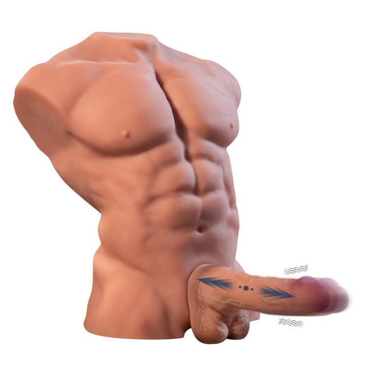 Fitter Torso con Dildo Desmontable, Thrusting y APP 11.6 kg de Xise | VibraZon