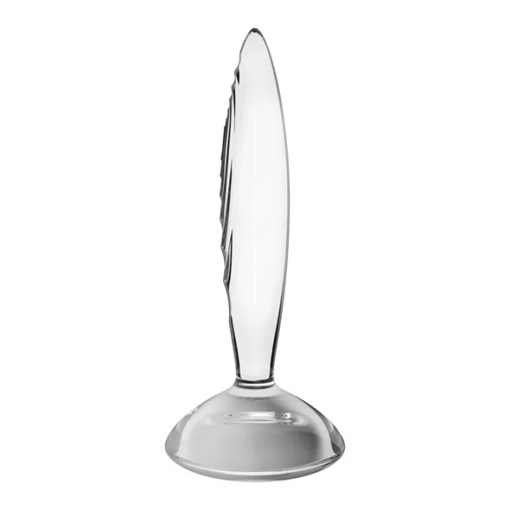 Plug Anal Sparkling Crystal Hot and Cold Transparente de Satisfyer