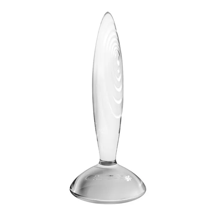 Plug Anal Sparkling Crystal Hot and Cold Transparente de Satisfyer