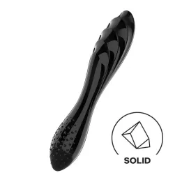 Estimulador de Cristal Dazzling Crystal 1 Hot and Cold Negro de Satisfyer