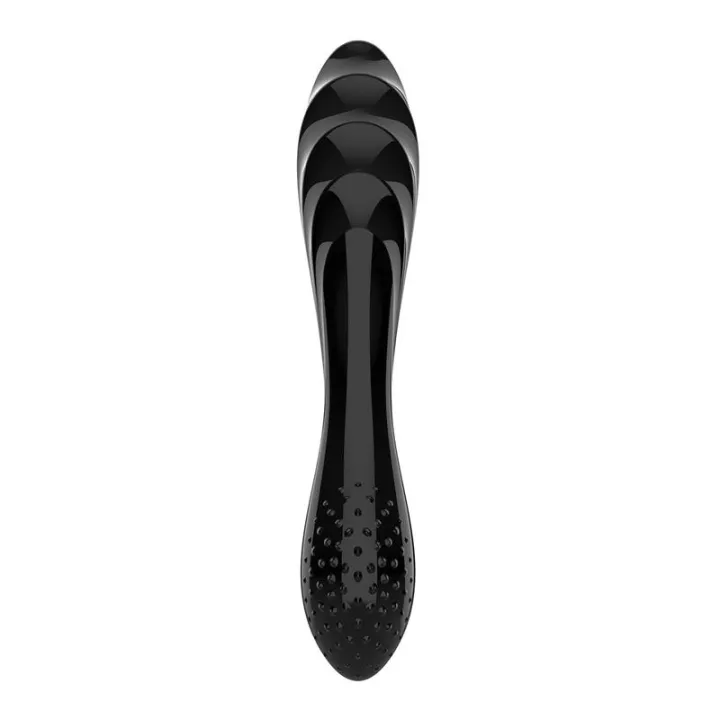Estimulador de Cristal Dazzling Crystal 1 Hot and Cold Negro de Satisfyer