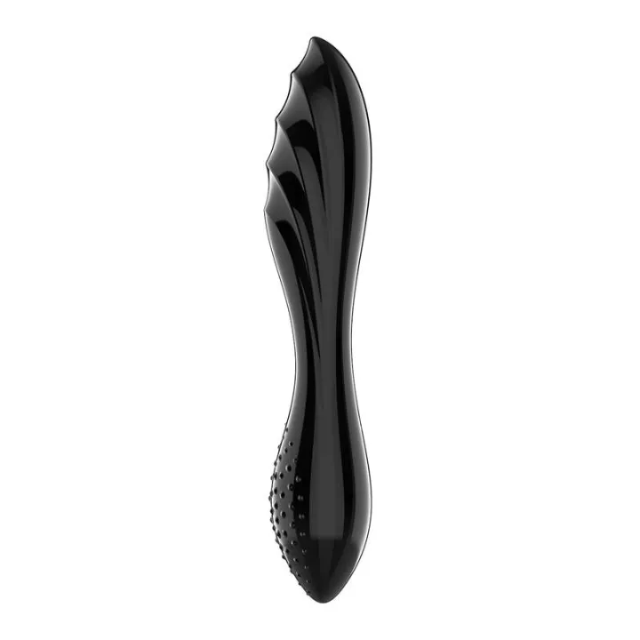 Estimulador de Cristal Dazzling Crystal 1 Hot and Cold Negro de Satisfyer