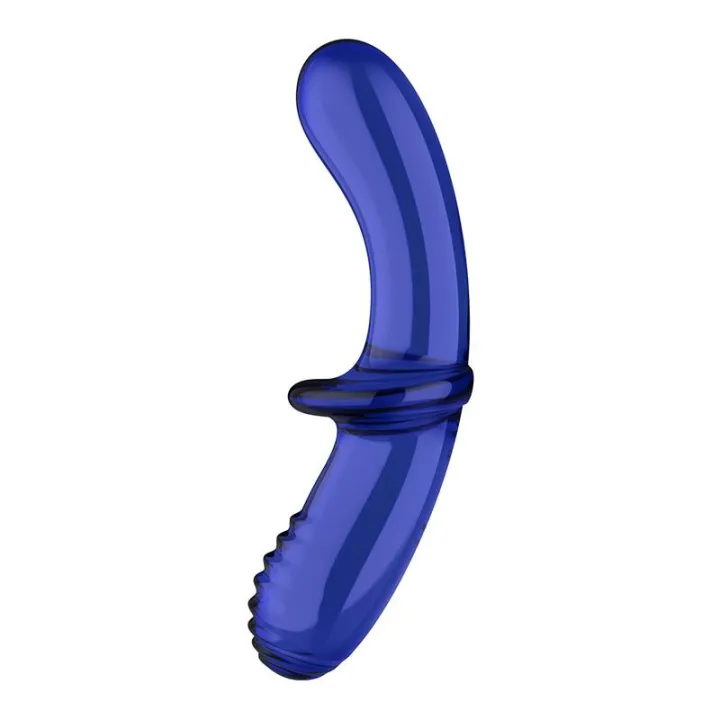 Estimulador de Cristal Double Crystal Hot and Cold Azul de Satisfyer