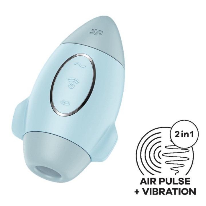 Mission Control Succionador y Vibrador Azul de Satisfyer | VibraZon