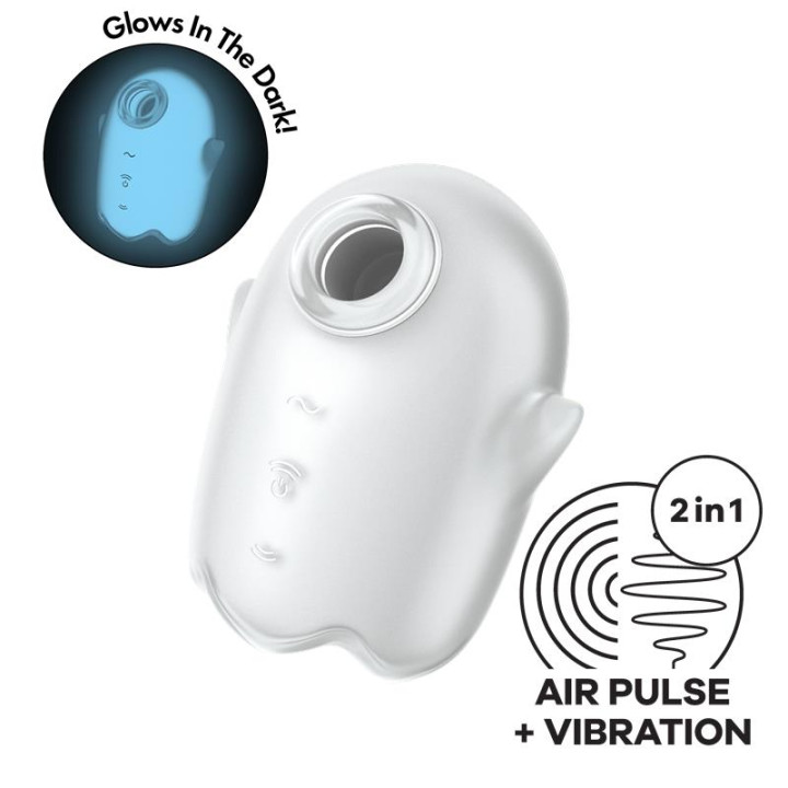 Glowing Ghost Succionador Brilla en la Oscuridad de Satisfyer | VibraZon