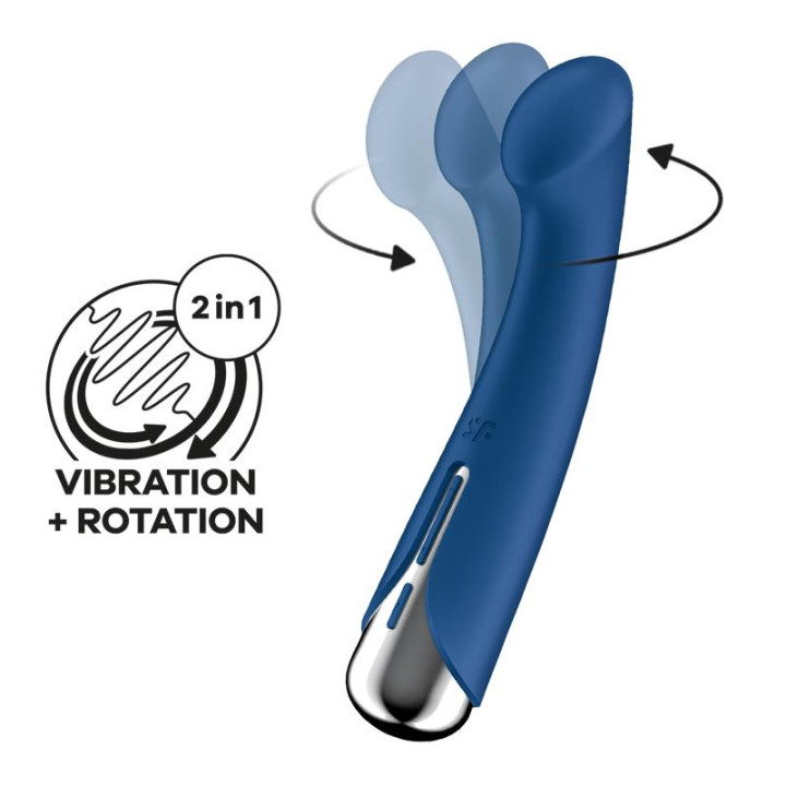 Spinning G-Spot 1 Vibrador y Rotador Azul de Satisfyer | VibraZon