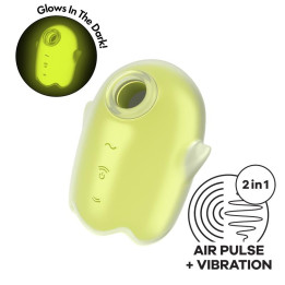 Glowing Ghost Succionador Brilla en la Oscuridad Amarillo de Satisfyer | VibraZon