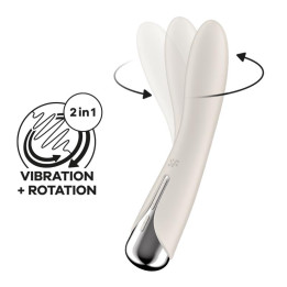 Spinning Vibe 1 Vibrador y Rotador Beige de Satisfyer | VibraZon