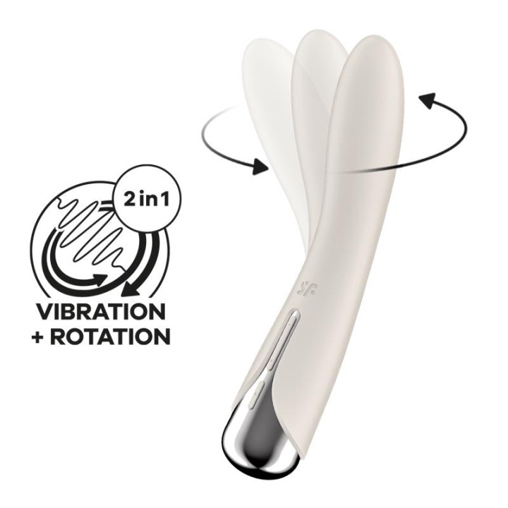 Spinning Vibe 1 Vibrador y Rotador Beige de Satisfyer | VibraZon