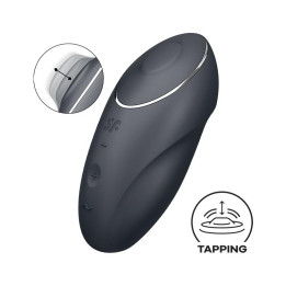 Tap and Climax 1 Vibración y Tapping Negro de Satisfyer | VibraZon