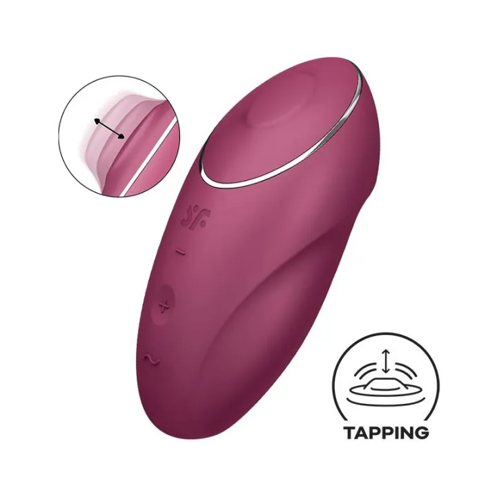Tap and Climax 1 Vibrador y Tapping Rojo de Satisfyer