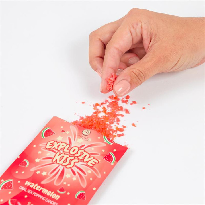 Caramelos Explosivos Sexo Oral Popping Candies Unidad Sabor Sandía de Secret Play | VibraZon