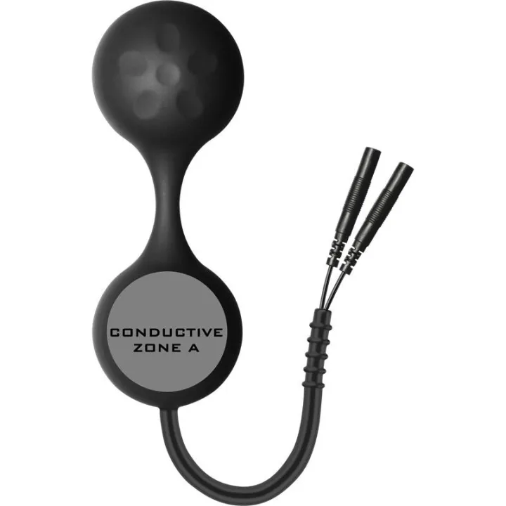 Lula Bolas Kegel Silicona Noir de Electrastim