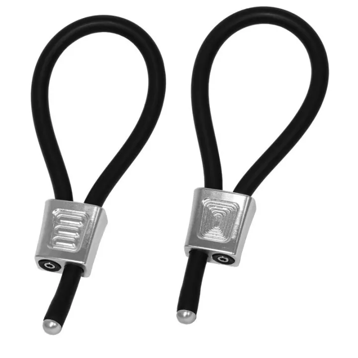 ElectraLoops Prestige Set de 2 Anillos para el Pene Plateado de Electrastim