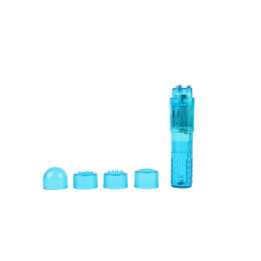 Mini Masajeador 3 Cabezales Azul de Chisa | VibraZon