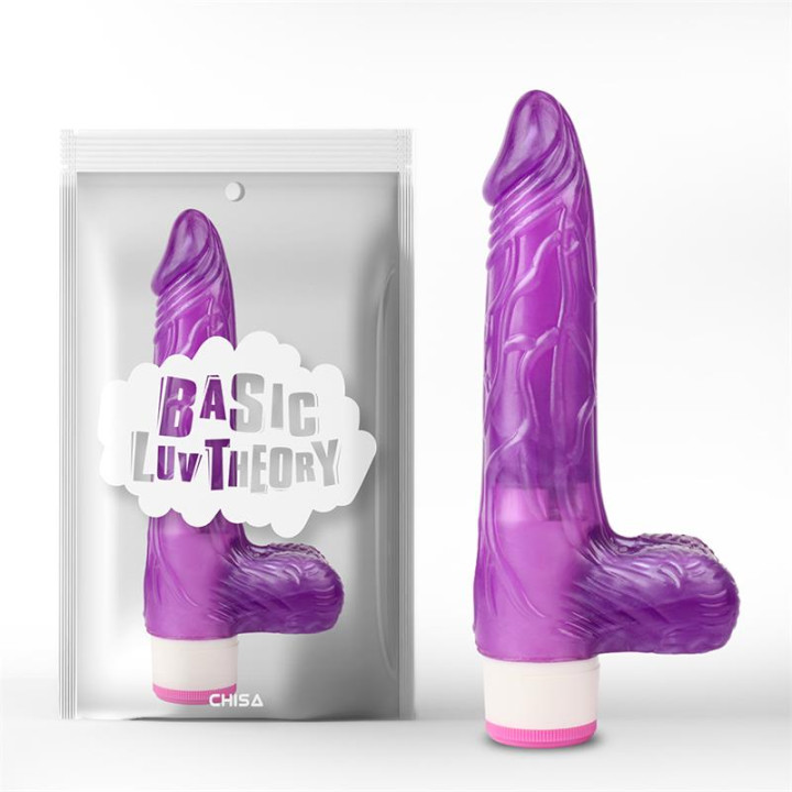 Vibrador Multi Velocidad Realista Púrpura 20cm de Chisa | VibraZon
