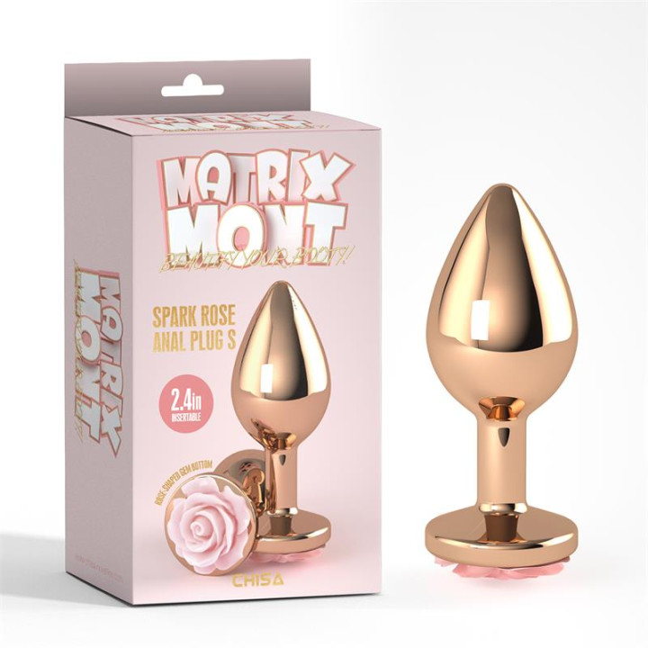 Plug Anal con Joya Spark Rose Talla S de Chisa | VibraZon