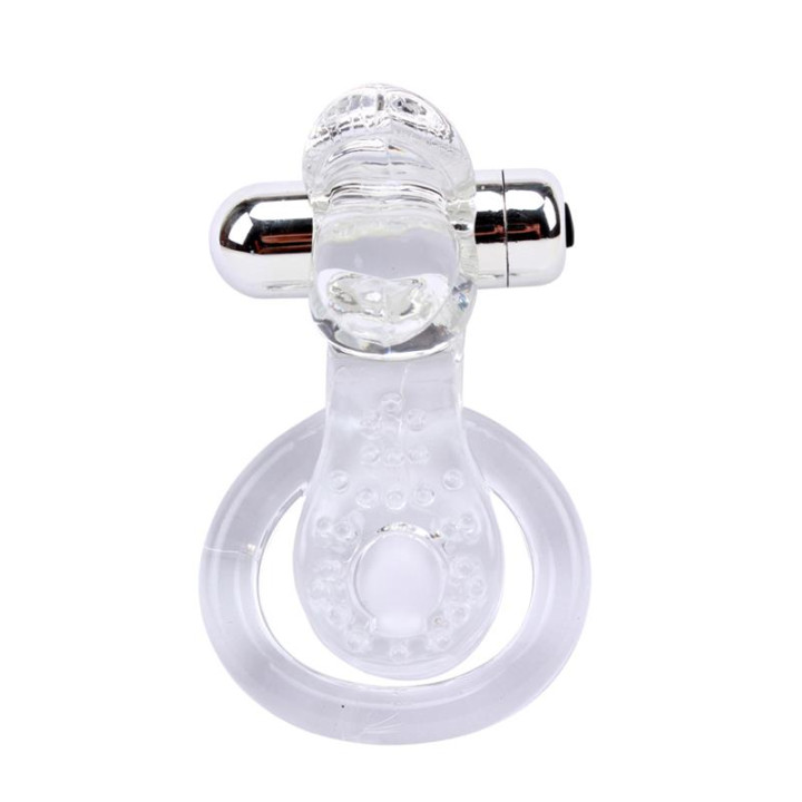 Anillo Vibrador para el Pene The Tongue Transparente de Chisa | VibraZon