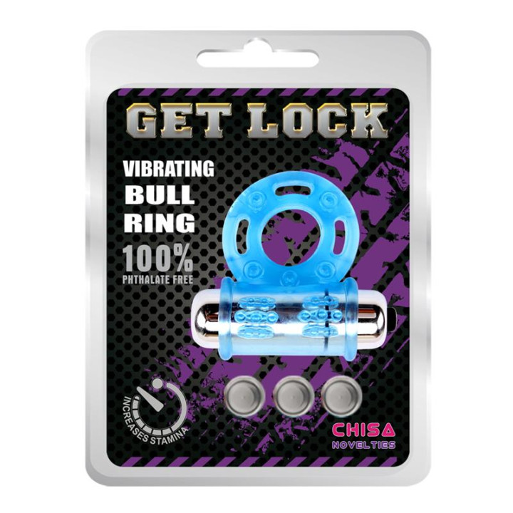 Anillo Vibrador para el Pene Bull Ring Azul de Chisa | VibraZon