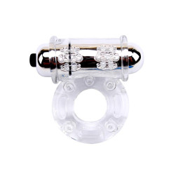 Anillo Vibrador para el Pene Bull Ring Transparente de Chisa | VibraZon